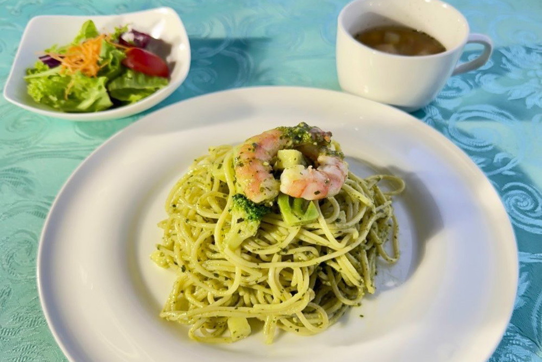 夏季限定　冷製ジュノベーゼパスタ